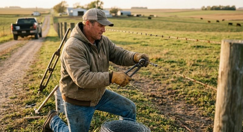 Barbed Wire Fence Replacement